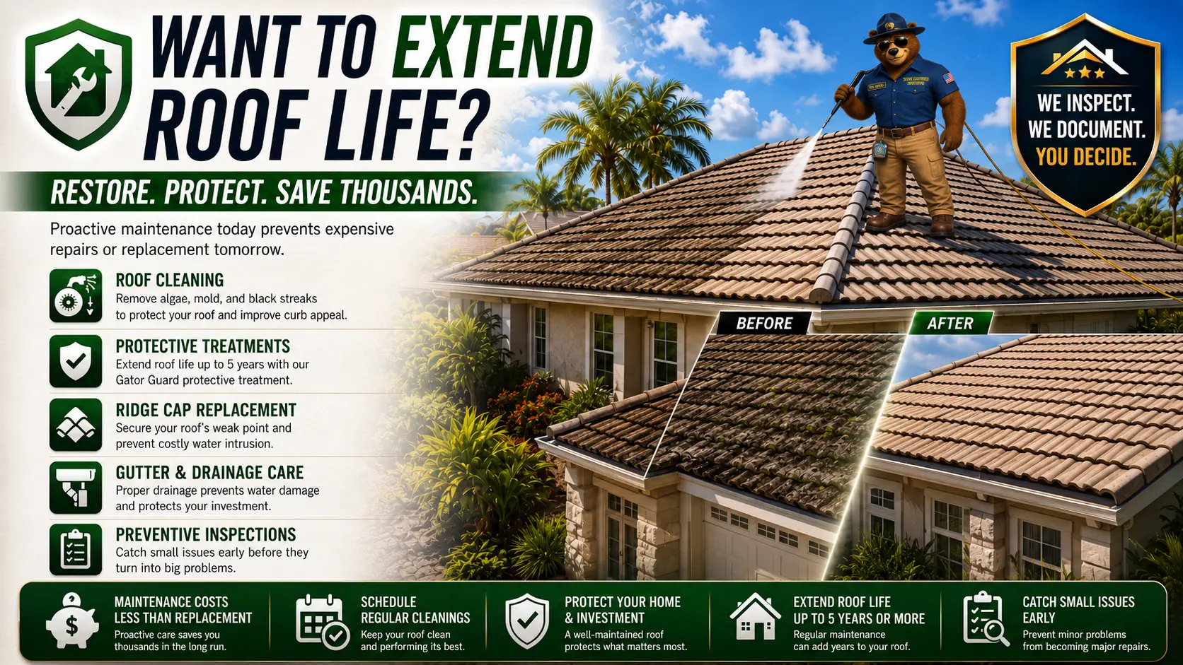 Extend Roof Life — Roof Rejuvenation | State Certified Roofing — The Villages, FL