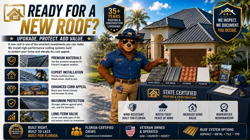 New roof installation The Villages Florida