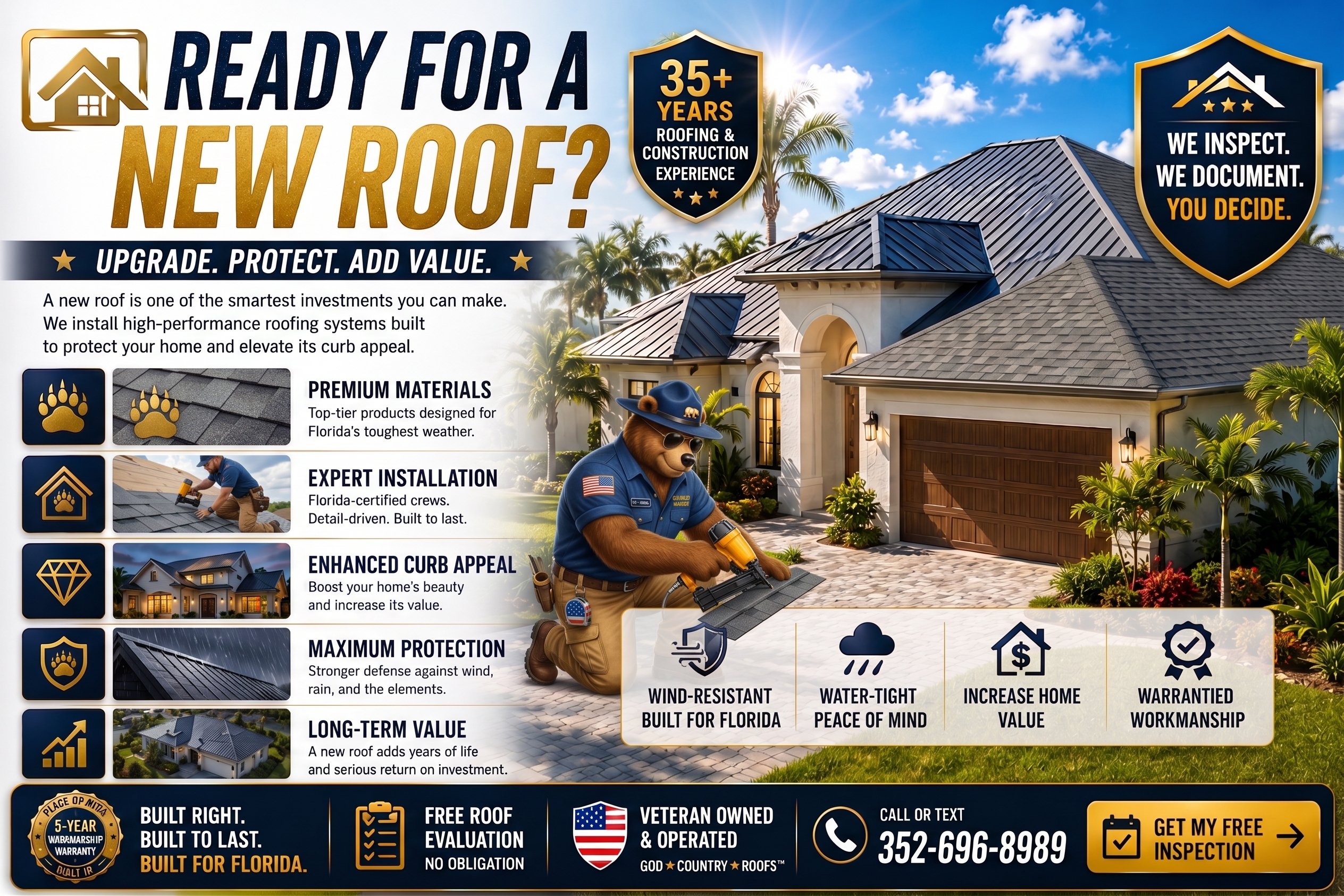 Extend Roof Life - State Certified Roofing