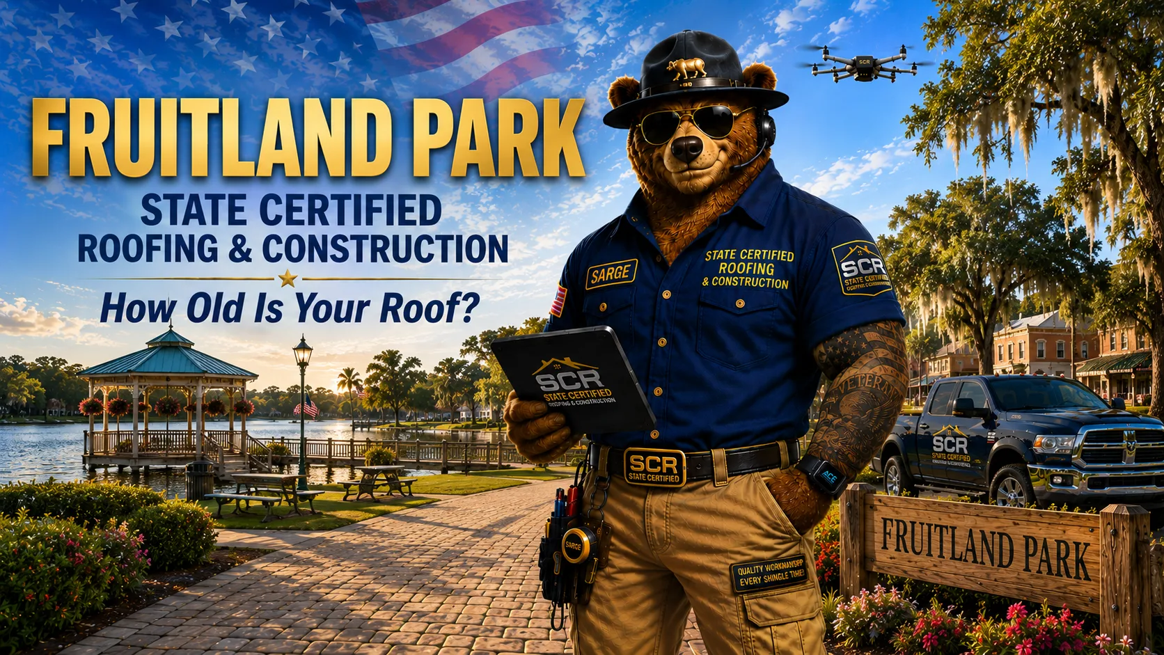 Roofing contractor in Fruitland Park FL — Sarge of State Certified Roofing, Fruitland Park Florida landmark scene