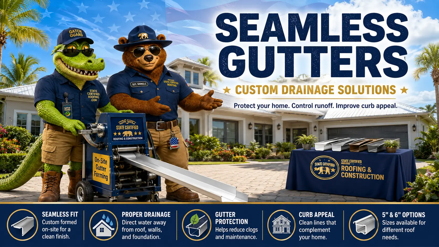 Gutters, Soffit, Fascia & Home Improvements | State Certified Roofing — The Villages, FL